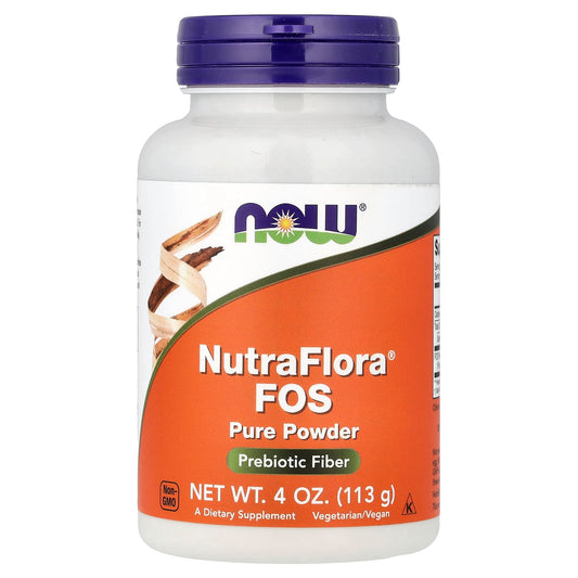 NOW Foods, NutraFlora® FOS, Pure Powder, 4 oz (113 g)