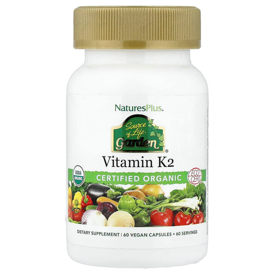 Nature's Plus, Source of Life, Garden, Vitamin K2, 60 Vegan Caps