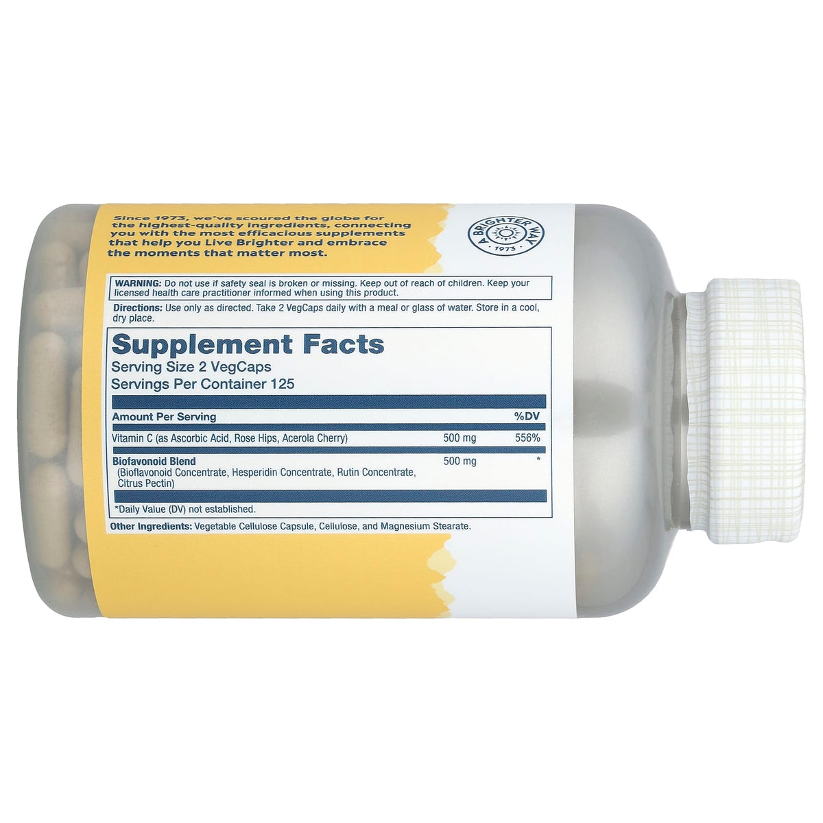 Solaray Vitamin C & Bioflavonoids 250 VegCaps