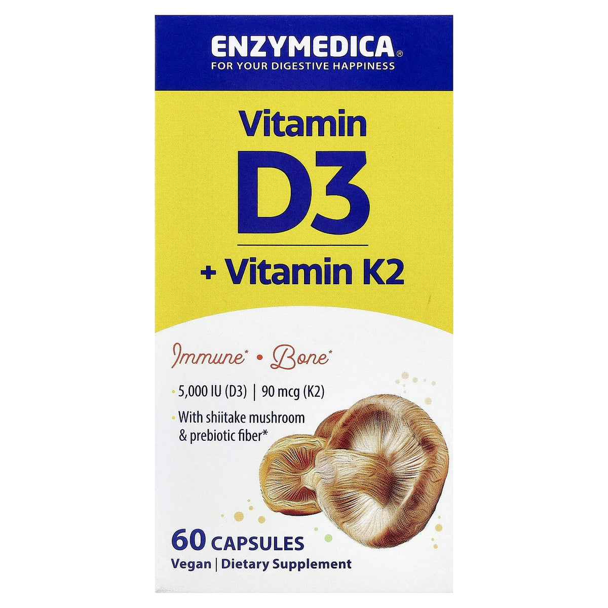 Enzymedica Vitamin D3 60 Caps