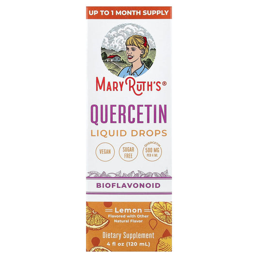 MaryRuth's, Quercetin Liquid Drops, Lemon, 4 fl oz (120 ml)
