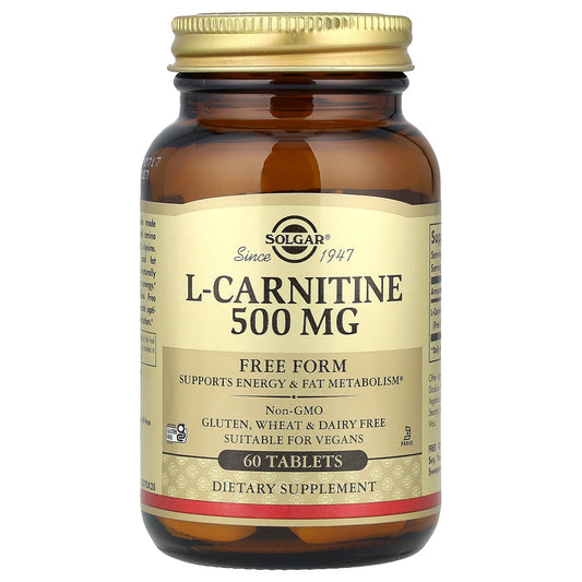 Solgar, L-Carnitine, Free Form, 60 Tablets (500 mg per Tablet)