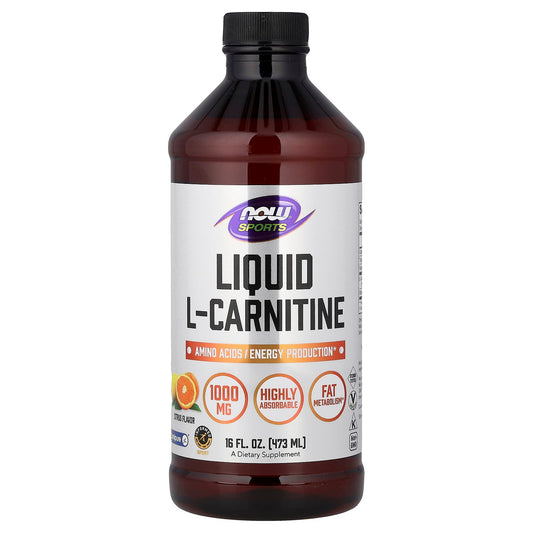 NOW Foods Sports Liquid L-Carnitine 473 ml (16 fl oz)
