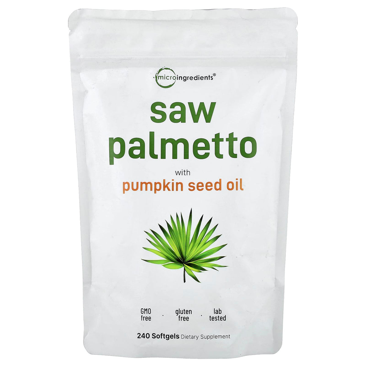 Micro Ingredients Saw Palmetto with Pumpkin Seed Oil 240 Caps