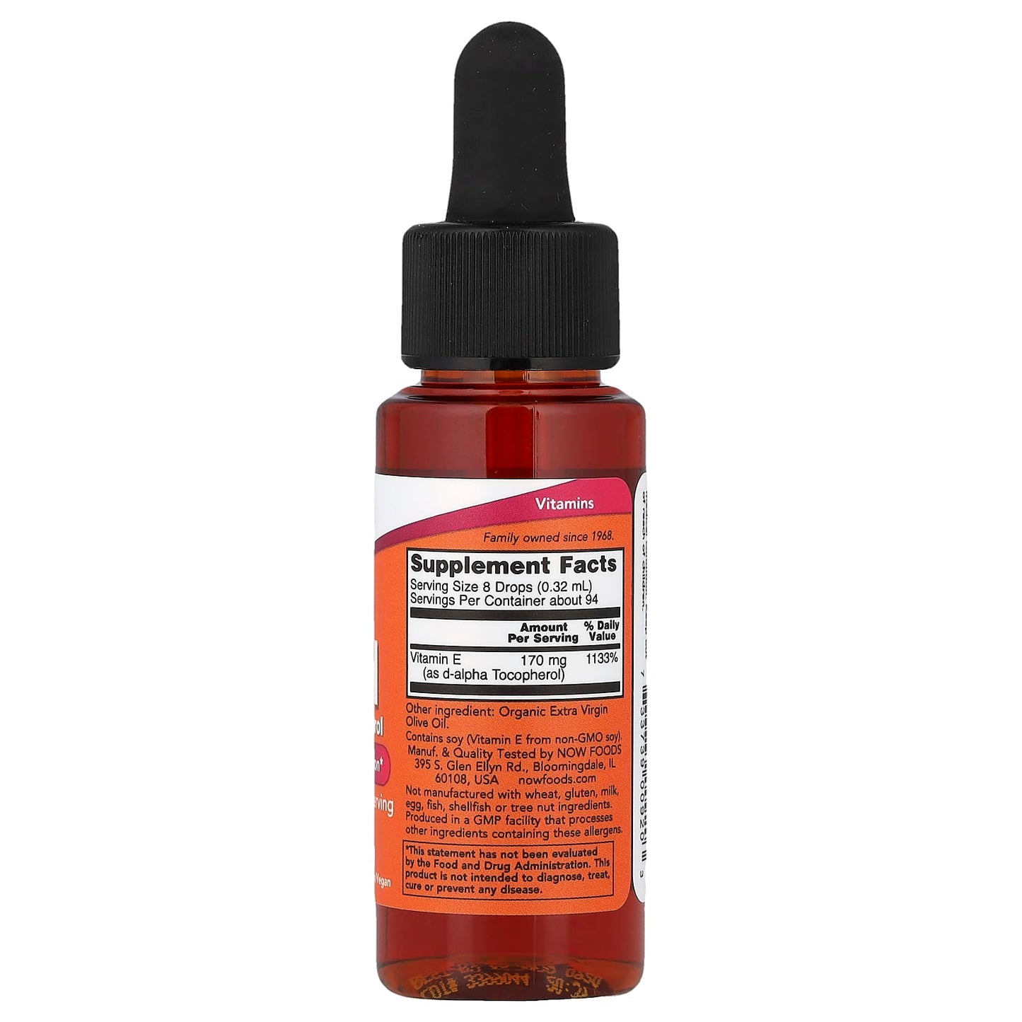 NOW Foods, Vitamin E-Oil, Antioxidant Protection, 30 ml (1 fl oz)