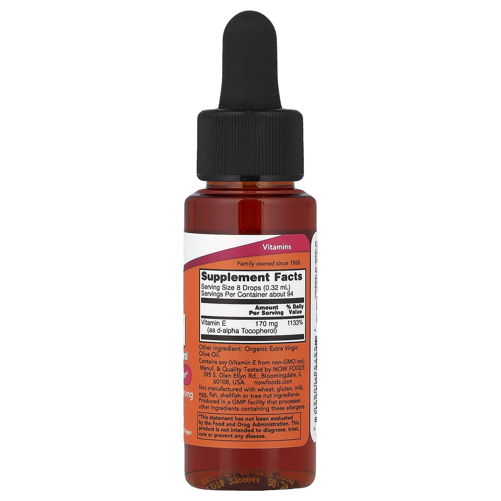 NOW Foods, Vitamin E-Oil, Antioxidant Protection, 30 ml (1 fl oz)
