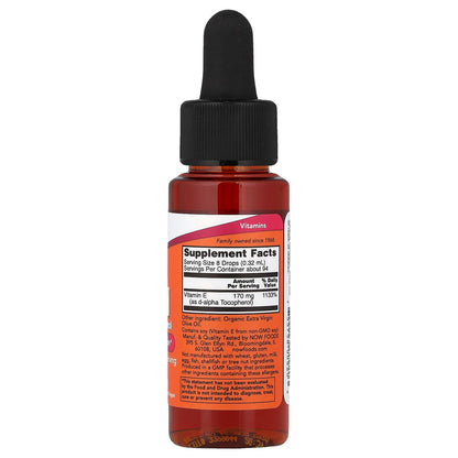NOW Foods, Vitamin E-Oil, Antioxidant Protection, 30 ml (1 fl oz)