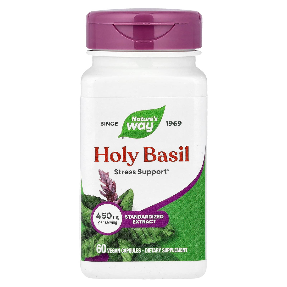 Nature's Way, Holy Basil, 450 mg, 60 Vegan Capsules