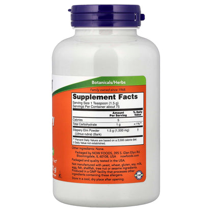 Now Foods, Slippery Elm Powder, 4 oz (113 g)