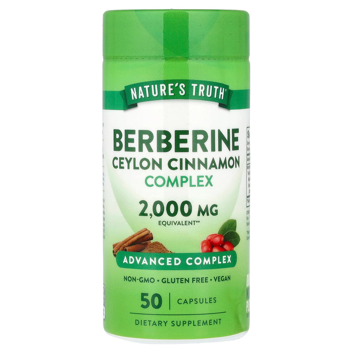 Natures Truth Berberine 2,000 mg 50 Caps