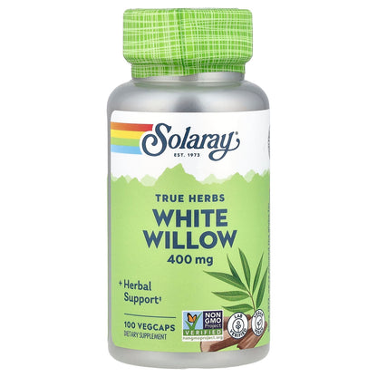 Solaray True Herbs White Willow 400 mg 100 VegCaps
