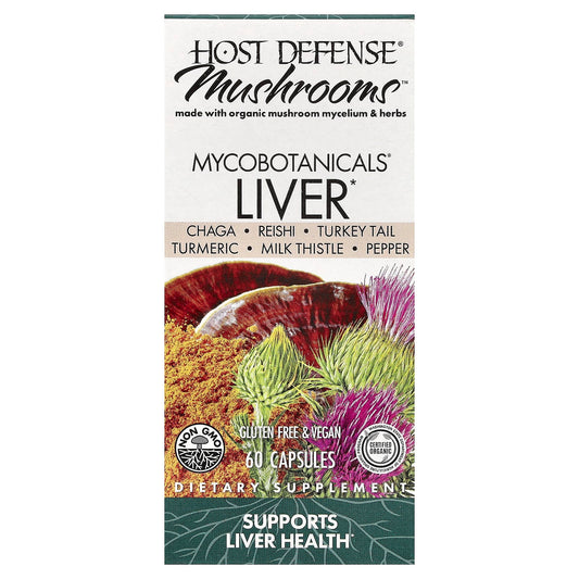 Fungi Perfecti, Myco Botanicals Liver, 60 Capsules
