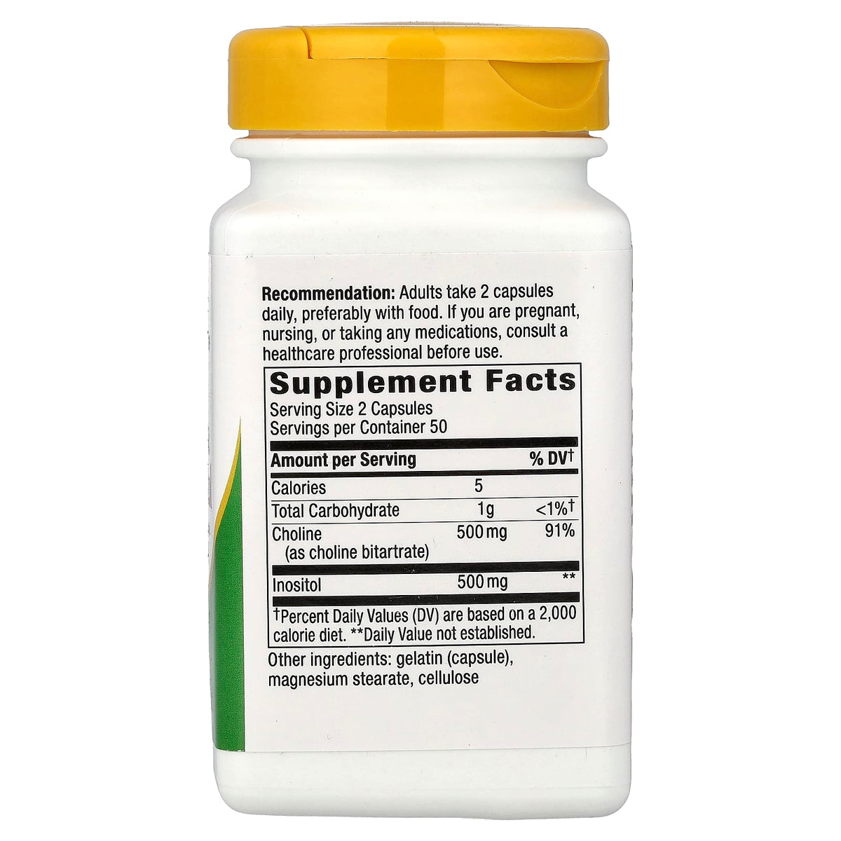 Nature's Way, Choline & Inositol, 500 mg, 100 Capsules