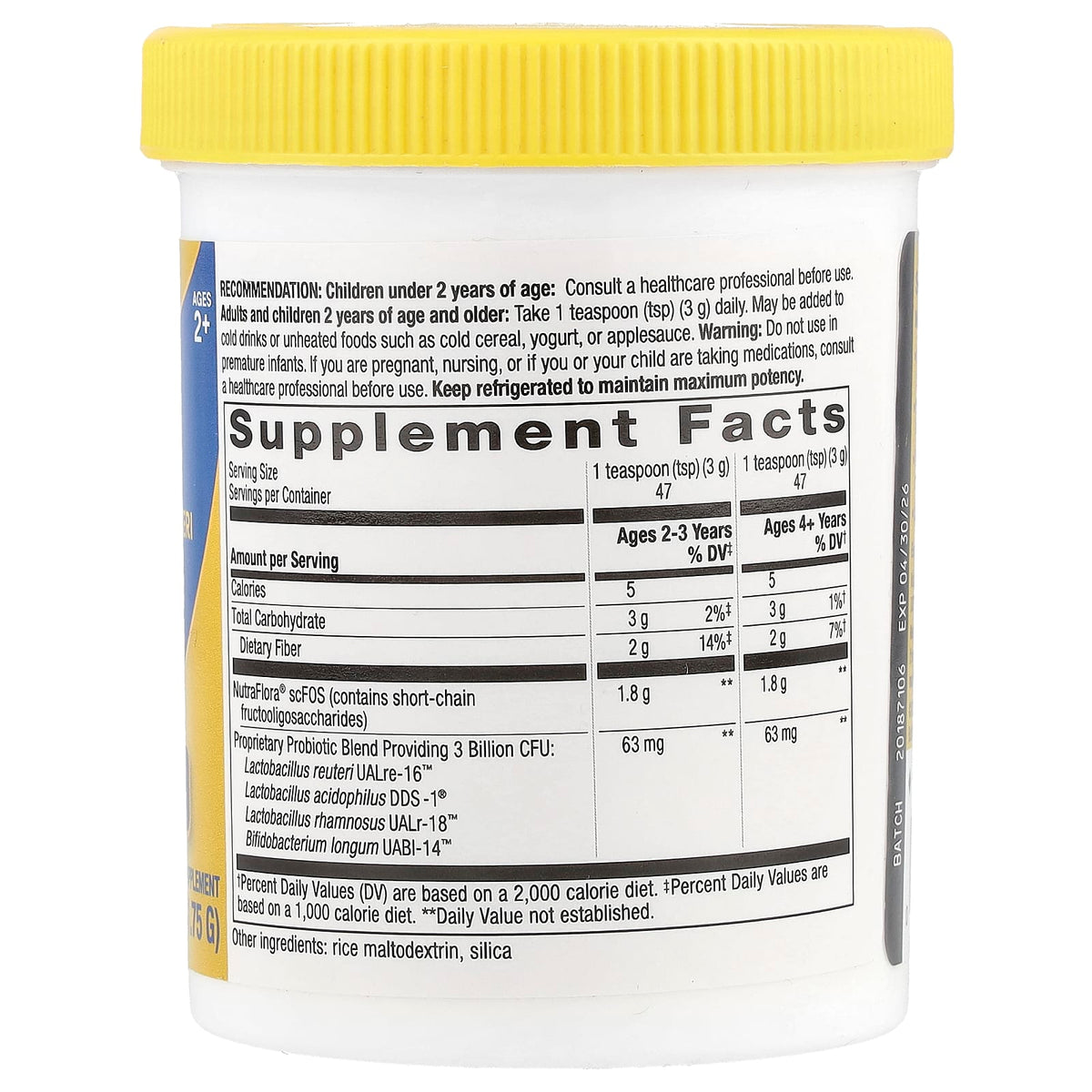 Nature's Way, Primadophilus, Reuteri Superior Probiotic, Multi-Strain Powder wit