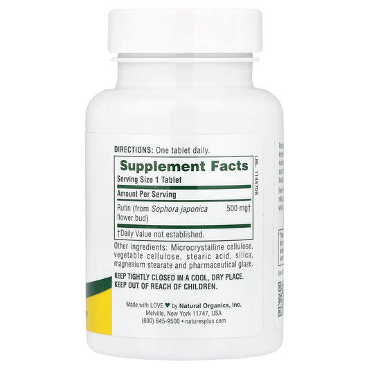 NaturesPlus Rutin 500 mg 60 Tablets