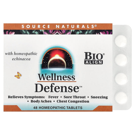 Source Naturals, Wellness Defense™, 48 Homeopathic Tablets