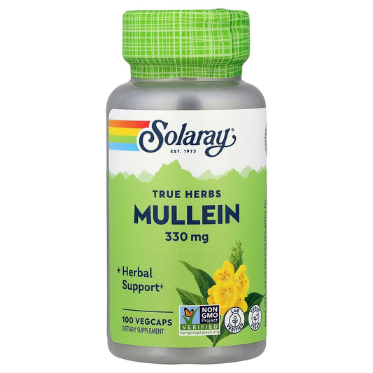 Solaray True Herbs Mullein 330 mg 100 VegCaps