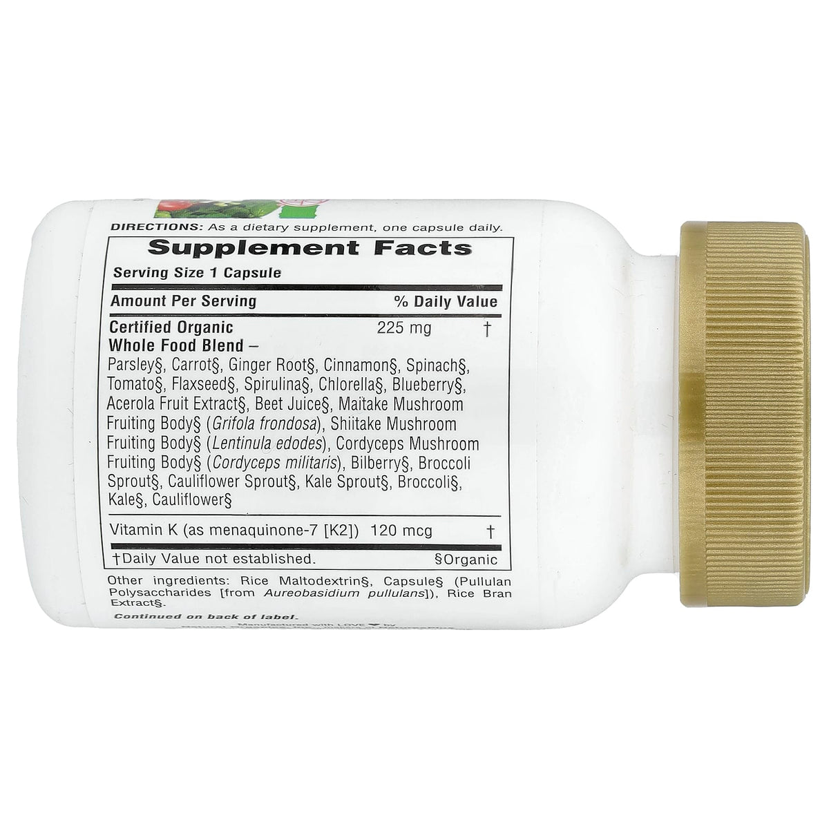 Nature's Plus, Source of Life, Garden, Vitamin K2, 60 Vegan Caps