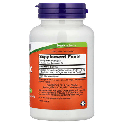 NOW Foods Garlic Extract 3 mg 250 Caps