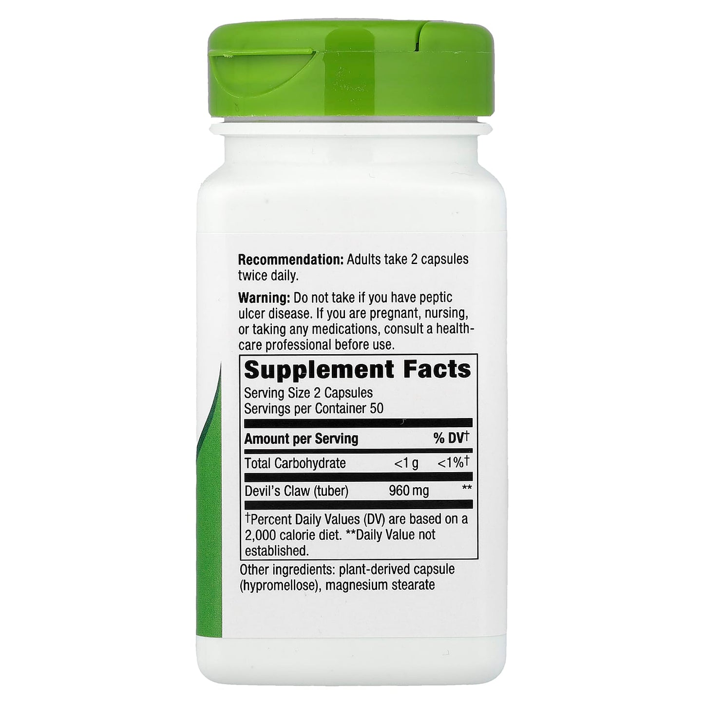 Nature's Way, Devil's Claw Root, 100 Vegan Capsules (480 mg per Capsule)