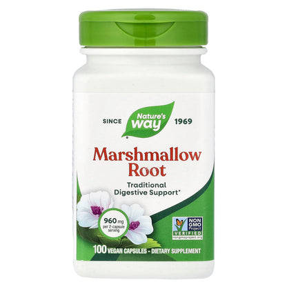 Nature's Way, Marshmallow Root, 960 mg, 100 Vegan Capsules