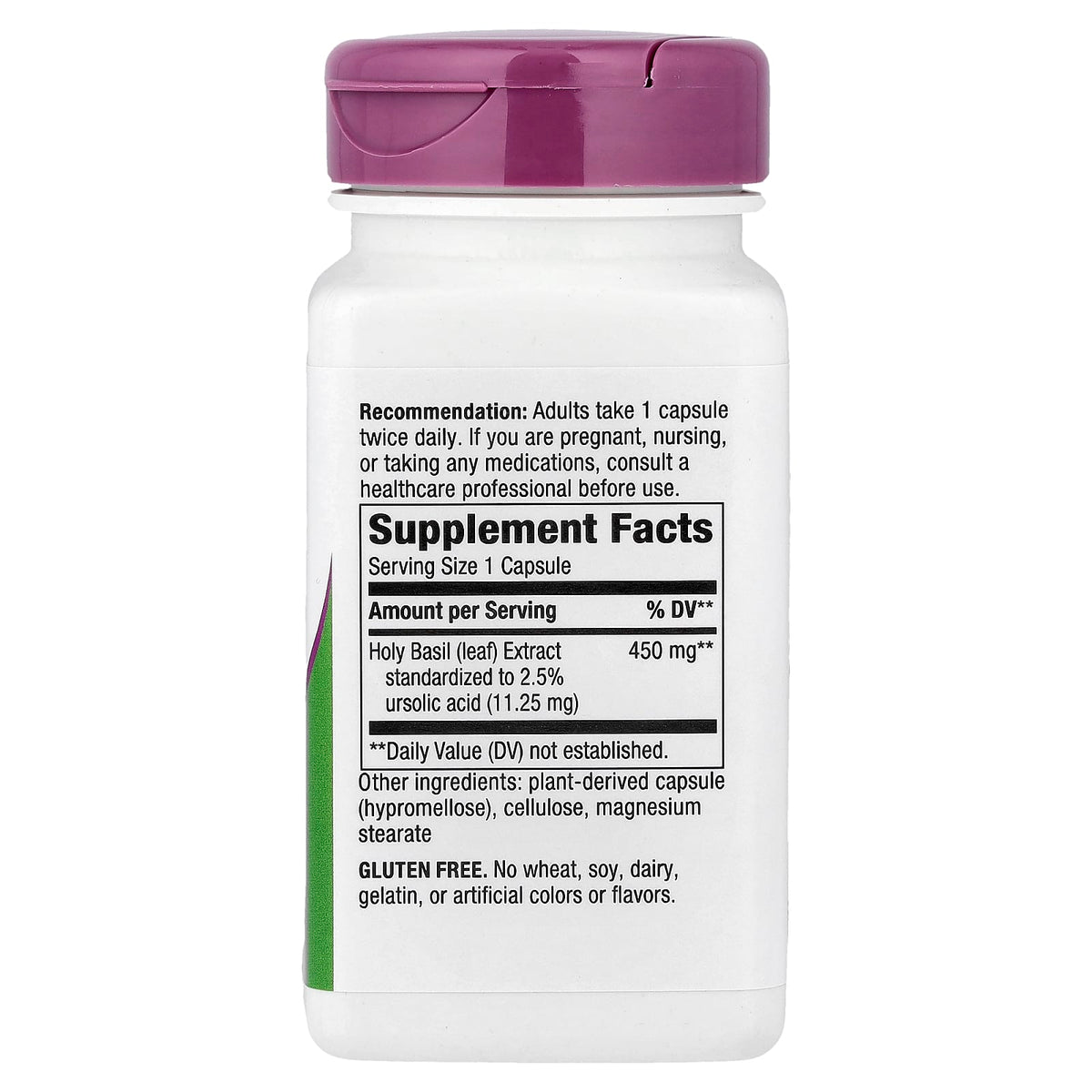 Nature's Way, Holy Basil, 450 mg, 60 Vegan Capsules