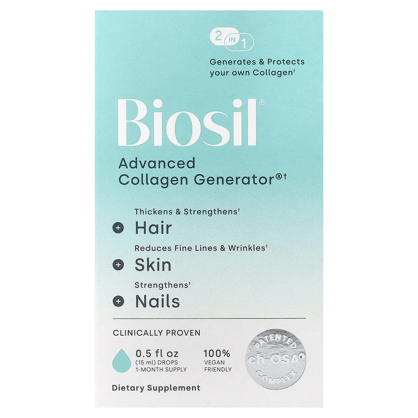 Biosil, ch-OSA, Collagen Generator, 15 ml drops