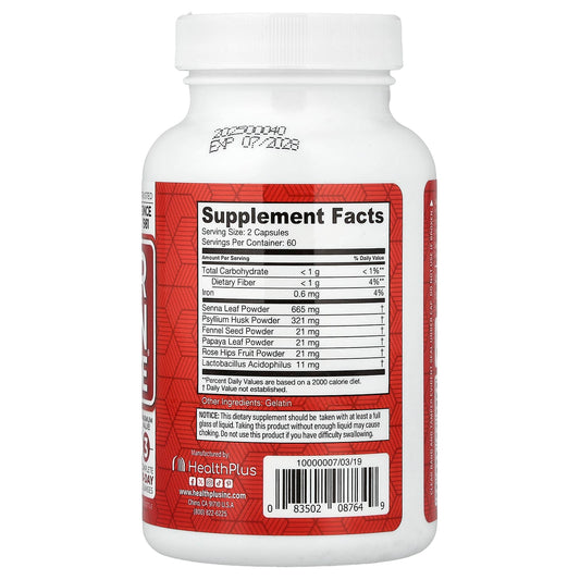 Health Plus, Super Colon Cleanse®, 120 Capsules