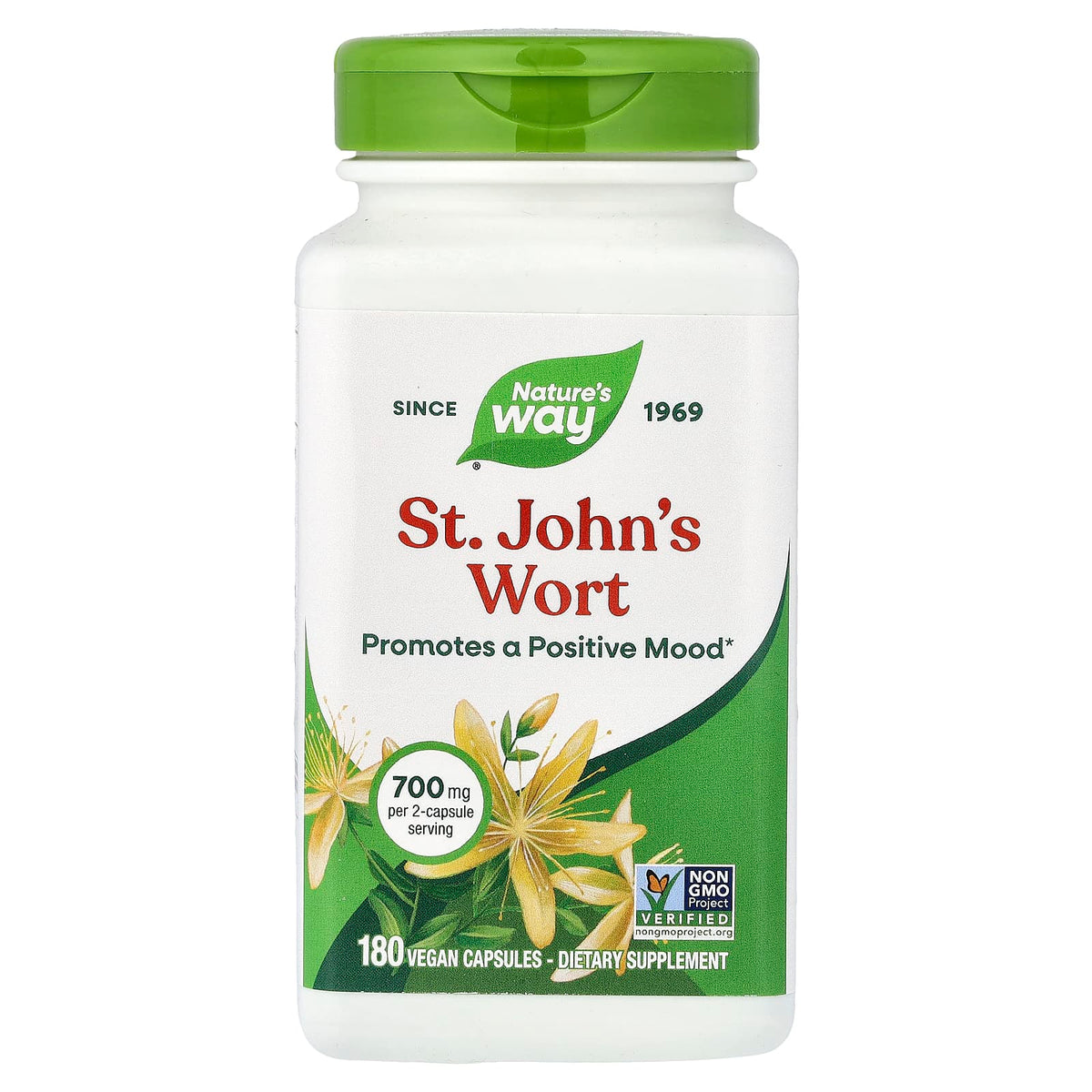 Nature's Way, St. John's Wort Herb, 700 mg, 180 Vegan Capsules