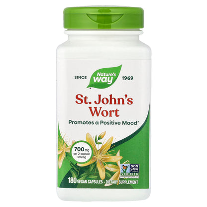 Nature's Way, St. John's Wort Herb, 700 mg, 180 Vegan Capsules