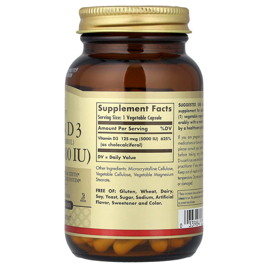 Solgar Vitamin D3 120 Tabs