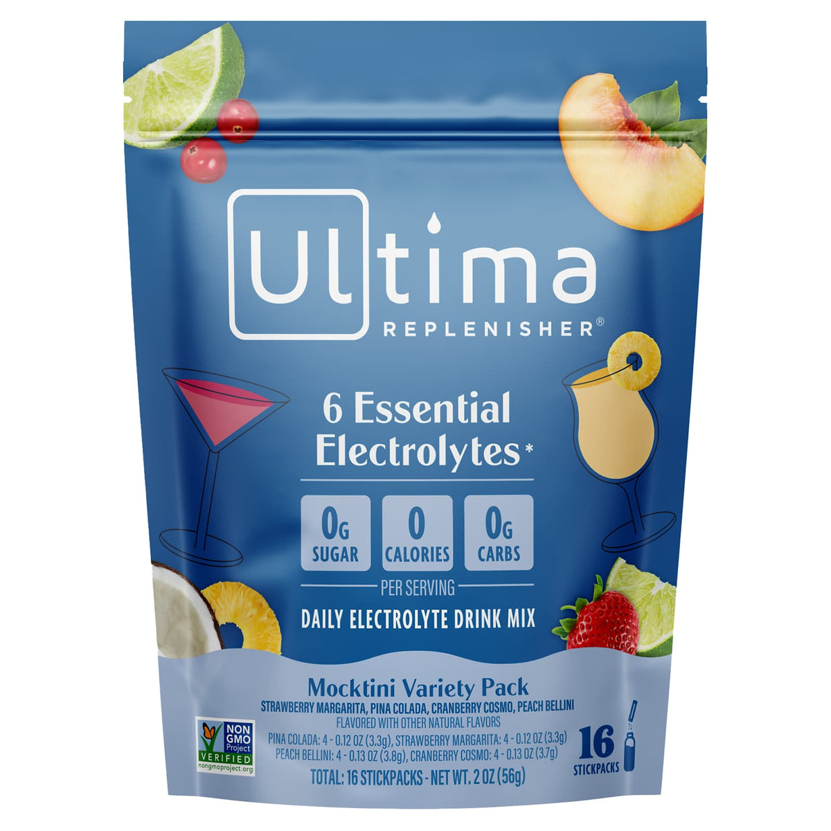 6 Essential Electrolytes, Daily Electrolyte Drink Mix 2 oz (56 g)