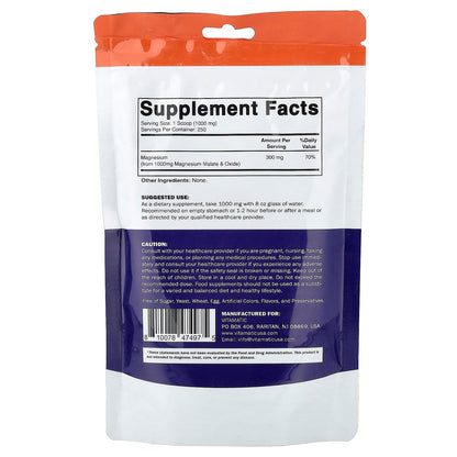 Vitamatic Magnesium Malate 8.8 oz (250 g)