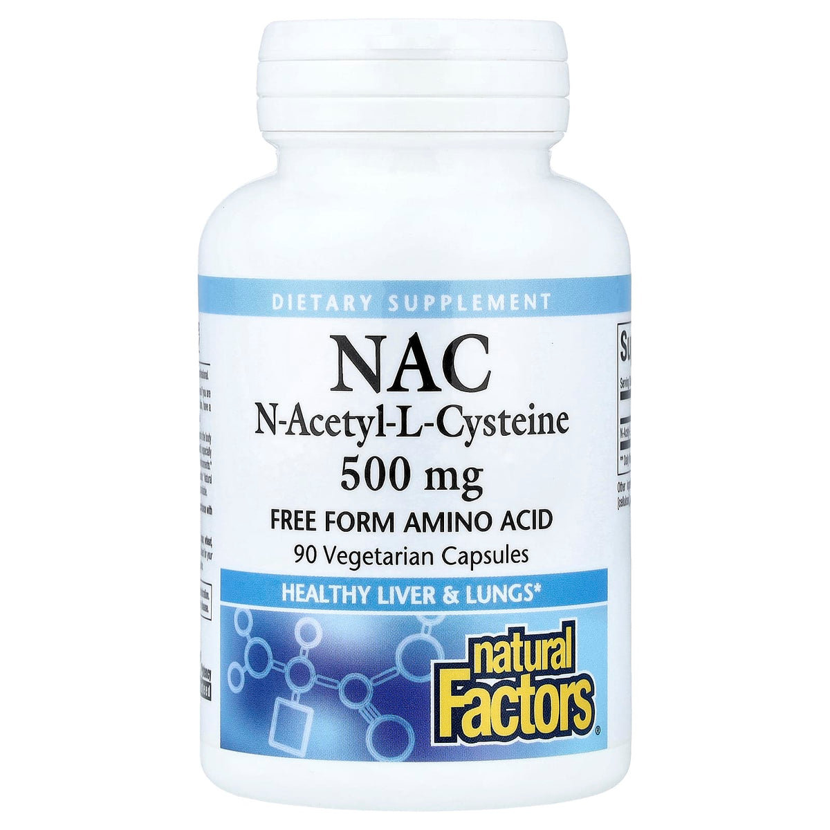 Natural Factors NAC 500 mg 90 Veg Caps