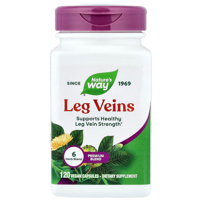 Nature's Way, Leg Veins, Premium Blend, 120 Vegan Capsules