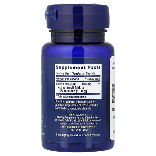 Life Extension, Forskolin, 10 mg, 60 Vegetarian Capsules