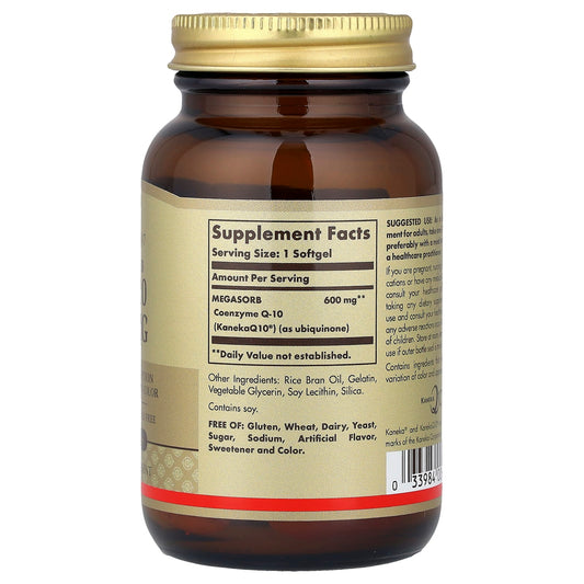 Solgar Megasorb CoQ-10 600 mg 30 Softgels