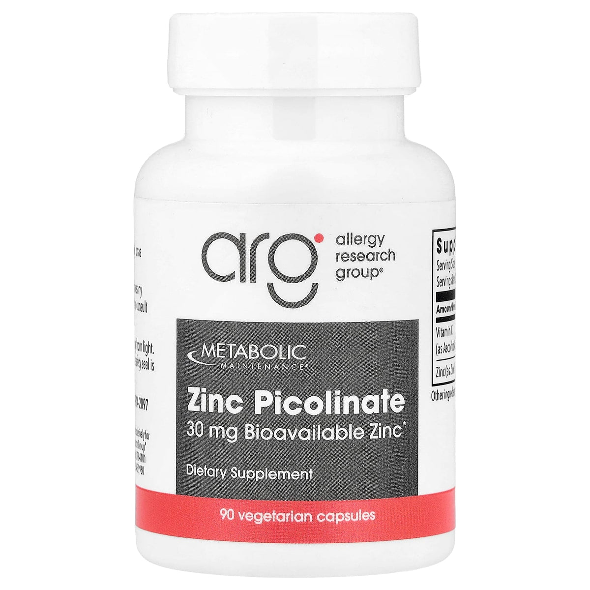 Metabolic Maintenance, Zinc Picolinate, 30 mg, 100 Capsules