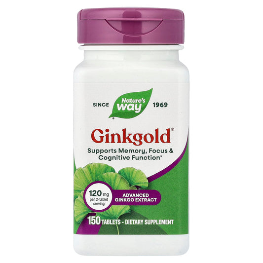 Nature's Way, Ginkgold, 60 mg, 150 Tablets