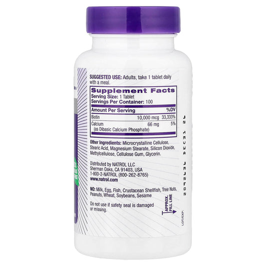 Natrol Biotin 100 Tabs