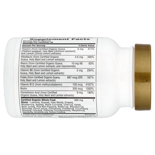 Nature's Plus, Source of Life Garden, Certified Organic B-Complex, 60 Vegan Caps