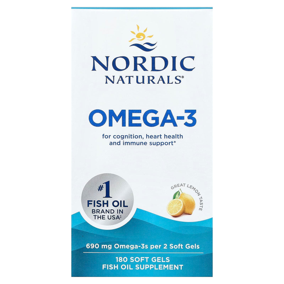 Nordic Naturals Omega-3 180 Softgels