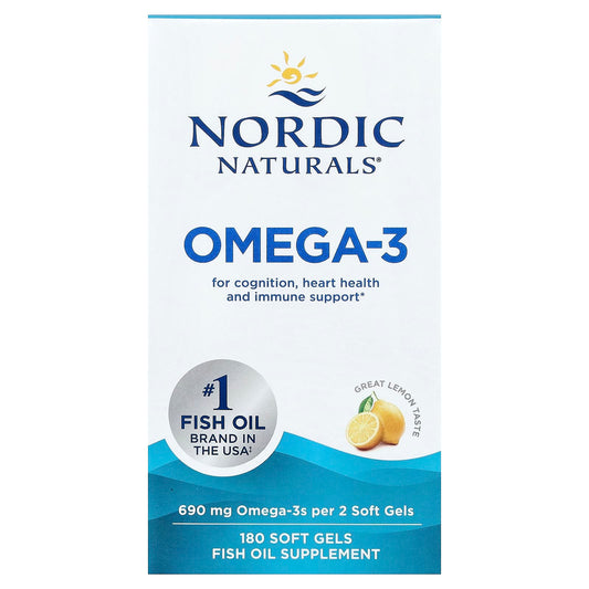 Nordic Naturals Omega-3 180 Softgels