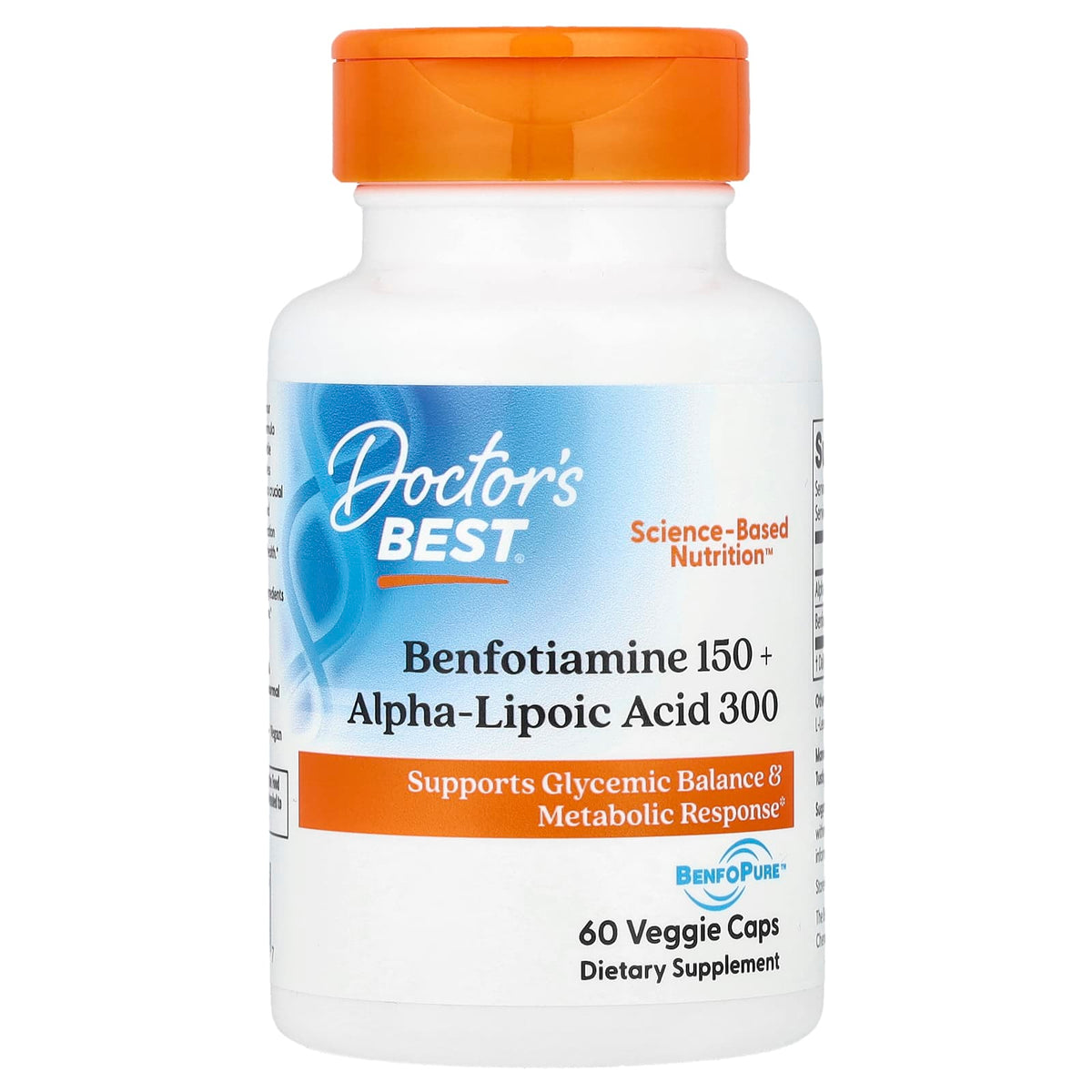 Doctor's Best Benfotiamine 150 + Alpha-Lipoic Acid 300 60 Caps