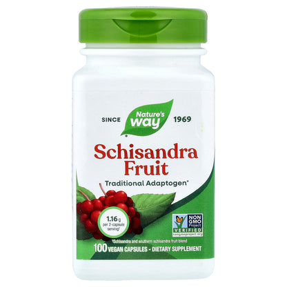 Nature's Way, Schisandra Fruit, 1,160 mg, 100 Vegan Capsules