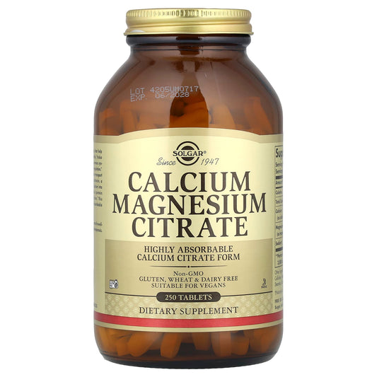 Solgar, Calcium Magnesium Citrate, 250 Tablets