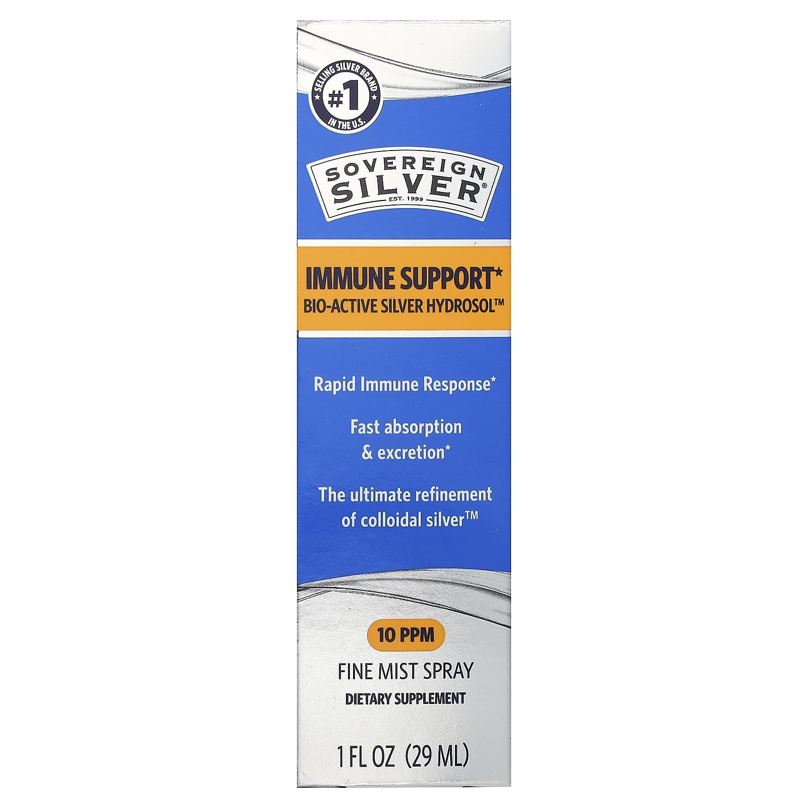 Sovereign Silver, Bio-Active Silver Hydrosol™, Fine Mist Spray, 1 fl oz (29 ml)