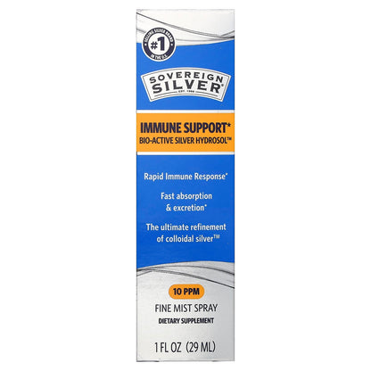 Sovereign Silver, Bio-Active Silver Hydrosol™, Fine Mist Spray, 1 fl oz (29 ml)