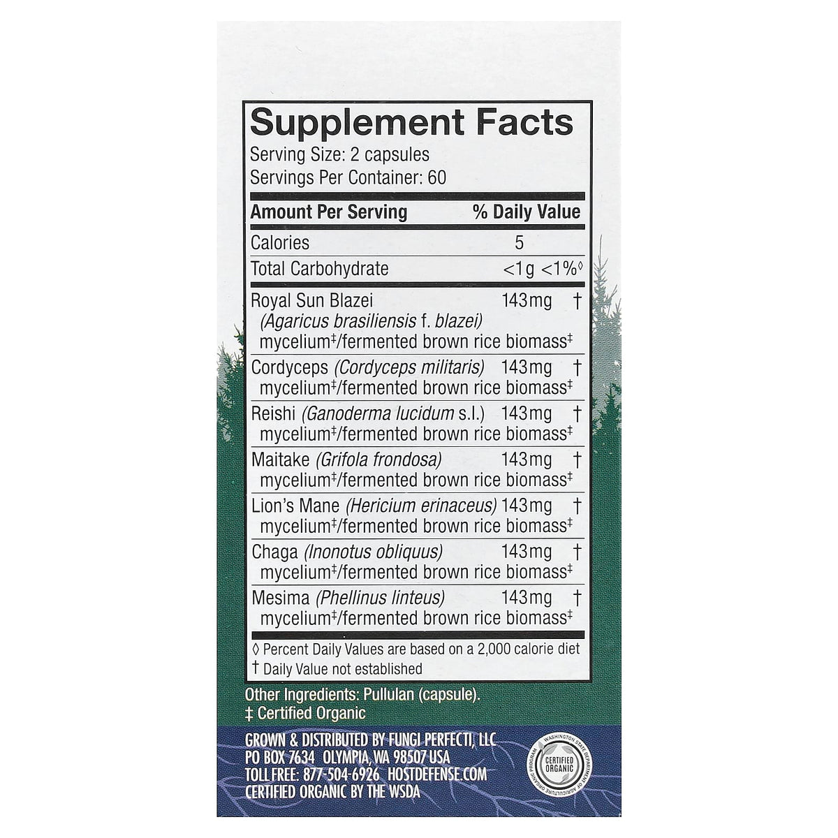 Fungi Perfecti, Stamets 7, 120 Vegetarian Capsules