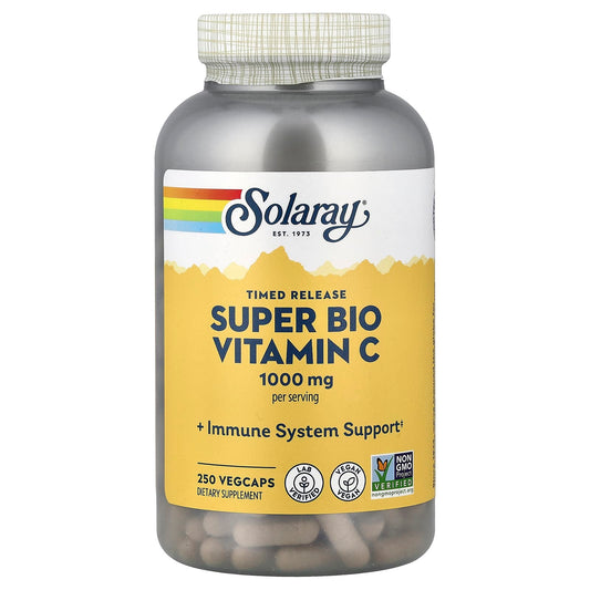Solaray, Super Bio Vitamin C, Timed Release, 250 veg caps